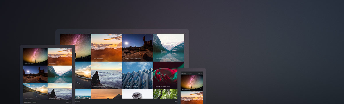 Multiverse website template preview