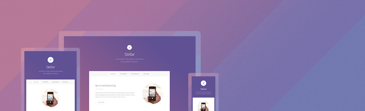 Stellar website template preview