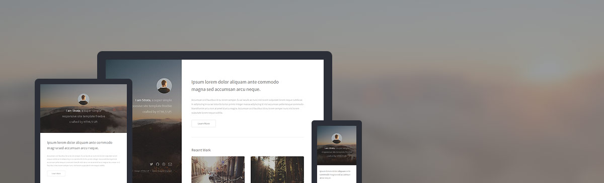 Strata website template preview