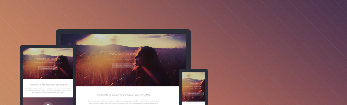 Tessellate website template preview